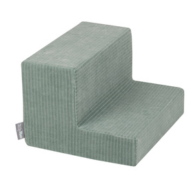 KiddyMoon Piankowy plac zabaw STRIPES PPZP-OK30VS-122 z piłeczkami Zabawka plac zabaw, zielony: pastelowy niebieski-pastelowy żółty-biały-mięta-pudrowy róż