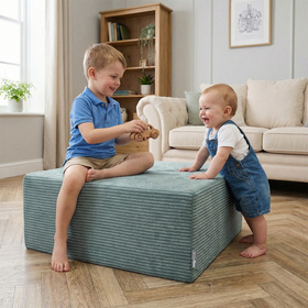 KiddyMoon Pufa/Trampolina KTR-700 Меблі пінопластовий, зелений