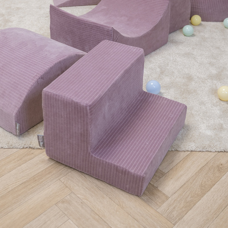 KiddyMoon Piankowy plac zabaw STRIPES PPZVS-211 Zabawka plac zabaw, fioletowy