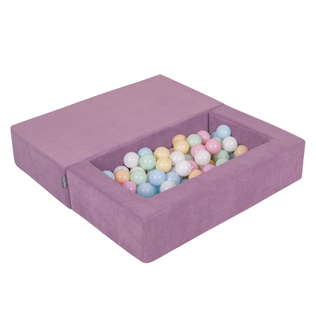 KiddyMoon SBMP-900 Mebel piankowy, fioletowy: pastelowy niebieski-pastelowy żółty-biały-mięta-pudrowy róż