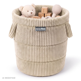 KiddyMoon KM-BIN Іграшка кошик, бежевий