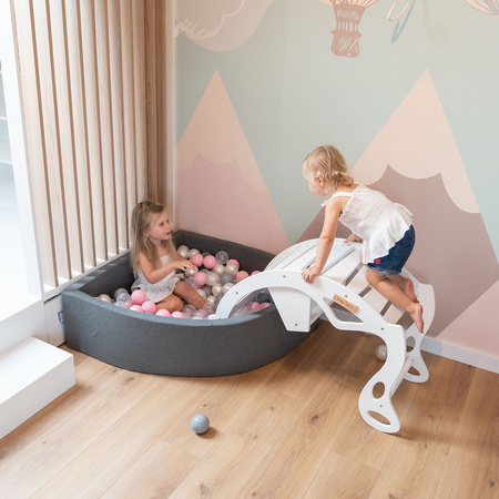 KiddyMoon Bujak dla dzieci WR-001 Іграшка на гойдалках, білий