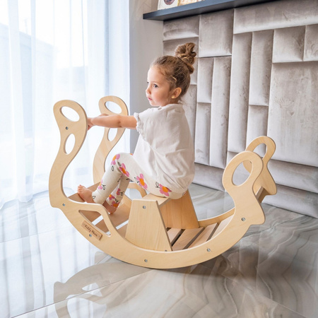 KiddyMoon Bujak dla dzieci WR-001 Іграшка на гойдалках, чорний