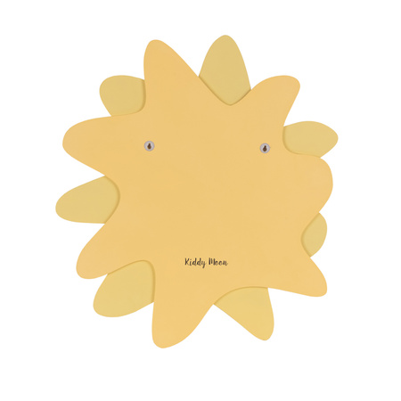 KiddyMoon Relief 3D BR-001 Sun Akcesoria dekoracje, słońce: żółty
