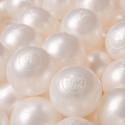 KiddyMoon Plastikowe piłeczki 6cm Іграшка набір кульок, перлина