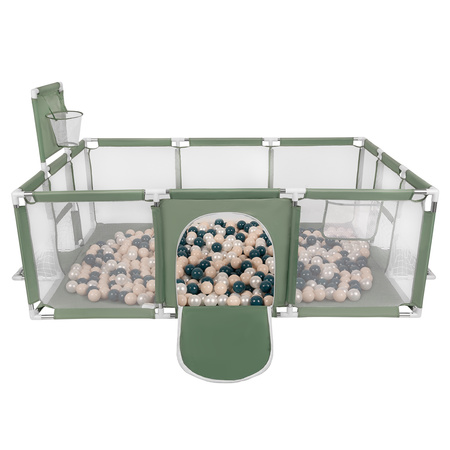 Boisko BO-100X z piłeczkami 6cm Іграшка манеж, зелений