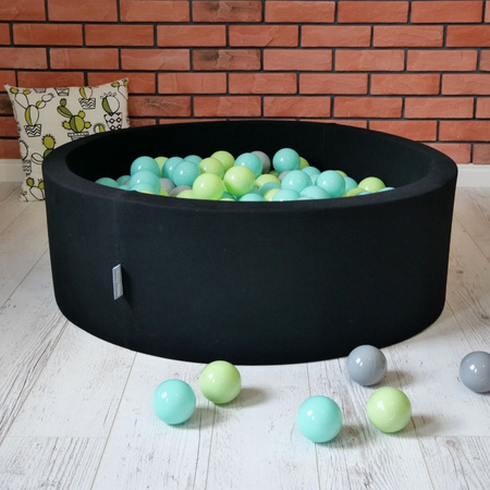 KiddyMoon Plastikowe piłeczki 7cm Zabawka zestaw kulek, jasny zielony