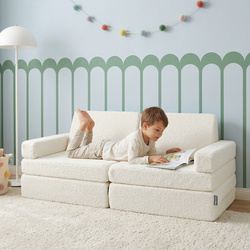 KiddyMoon Kanapa TEDDY KKM-1400 Меблі пінопластовий, кремовий