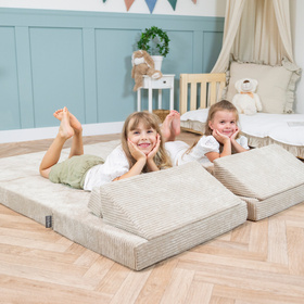 KiddyMoon Fotel KFM-700 Меблі пінопластовий, бежевий