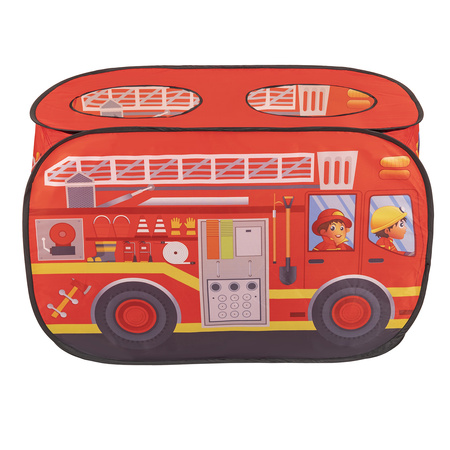 Wóz strażacki PH-500X z piłeczkami 6cm Іграшка намет для дітей, червоний: жовтий-зелений-синій-червоний-помаранчевий