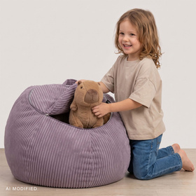 KiddyMoon KM-BAG-ES Меблі крісло, фіолетовий