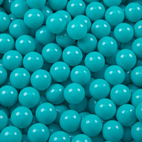 KiddyMoon Plastikowe piłeczki 6cm Zabawka zestaw kulek, turkus