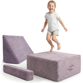KiddyMoon Fotel z trampoliną KFT-700 Меблі пінопластовий, фіолетовий
