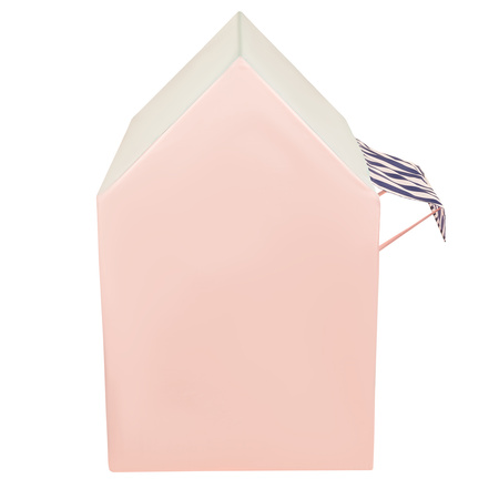  Domek do zabawy PH-300X z piłeczkami 6cm Zabawka namiot dla dzieci, różowo-miętowy: babyblue-pudrowy róż-perła