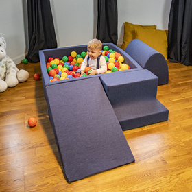 KiddyMoon Piankowy plac zabaw PPZ-211 Zabawka plac zabaw, granatowy