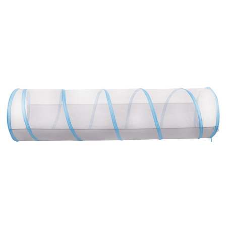  Tunel do zabawy TT-100X z piłeczkami 6cm Zabawka tunel, szaro-niebieski: babyblue-niebieski-perła