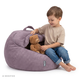 KiddyMoon KM-BAG-ES Меблі крісло, фіолетовий
