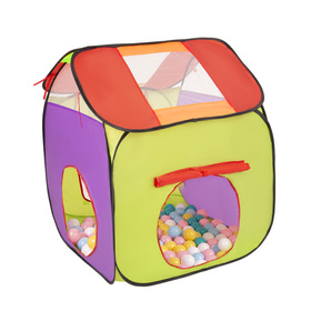  Plac zabaw 3w1 100X z piłeczkami 6cm Zabawka plac zabaw, mix: biały-żółty-babyblue-pudrowy róż-turkus