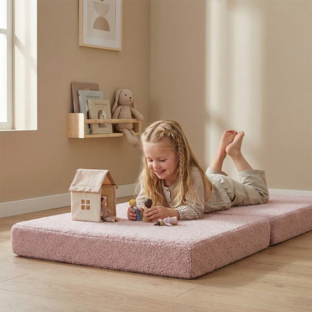 KiddyMoon Materac TEDDY KMM-1650 Меблі пінопластовий, рожевий