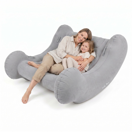 KiddyMoon IR-001 Dmuchany bujak Іграшка сенсорна, світло-сірий