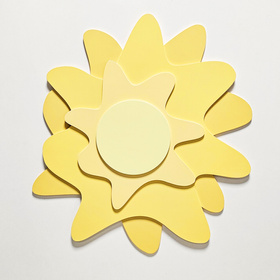 KiddyMoon Relief 3D BR-001 Sun Аксесуари прикраси, сонце: жовтий