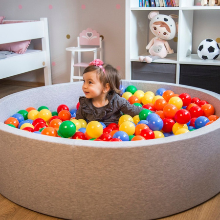 KiddyMoon Plastikowe piłeczki 7cm Zabawka zestaw kulek, pomarańcz