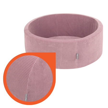 KiddyMoon Piankowy plac zabaw STRIPES PPZP-OK30VS-115 z piłeczkami Zabawka plac zabaw, fioletowy: pastelowy beż-biały-miedziany-łososiowy