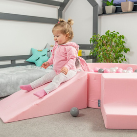 KiddyMoon Piankowy plac zabaw PPZ-214 Іграшка ігровий майданчик, рожевий