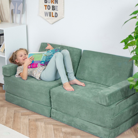 KiddyMoon Fotel KFM-700 Меблі пінопластовий, зелений