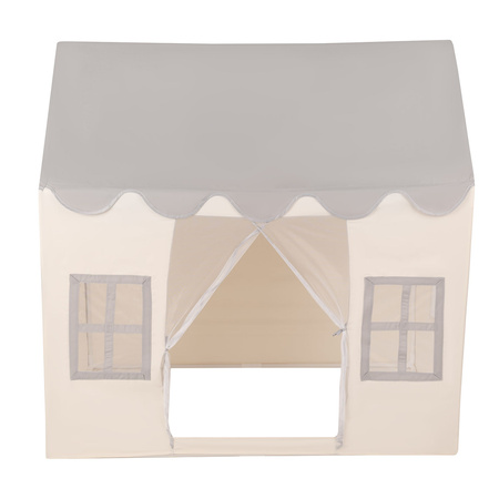 KiddyMoon Domek do zabawy PH-002 Zabawka namiot dla dzieci, white-grey