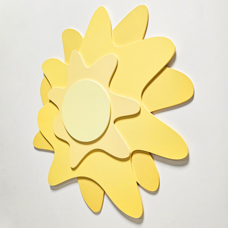KiddyMoon Relief 3D BR-001 Sun Аксесуари прикраси, сонце: жовтий