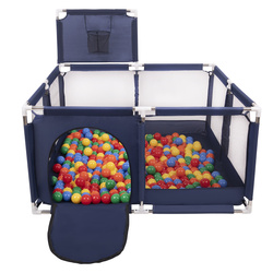 Boisko KK-100X z piłeczkami 6cm Іграшка манеж, синій: зелений-жовтий-синій-червоний-помаранчевий