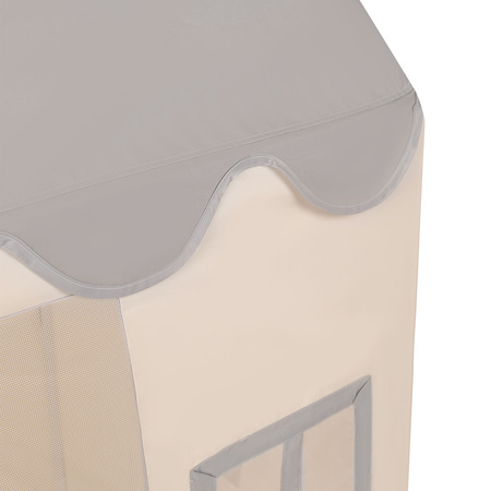 KiddyMoon Domek do zabawy PH-002 Zabawka namiot dla dzieci, white-grey