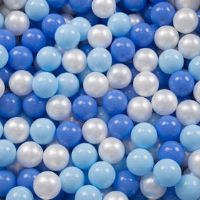 Sześciokąt składany KS-100X z piłeczkami 6cm Zabawka kojec, niebieski: babyblue-niebieski-perła