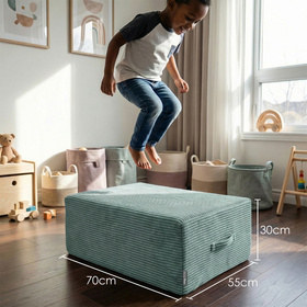 KiddyMoon Fotel z trampoliną KFT-700 Меблі пінопластовий, зелений