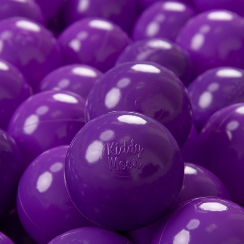KiddyMoon Plastikowe piłeczki 7cm Іграшка набір кульок, фіолетовий